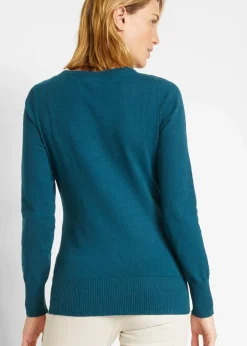 Basic Pullover mit recycelter Baumwolle