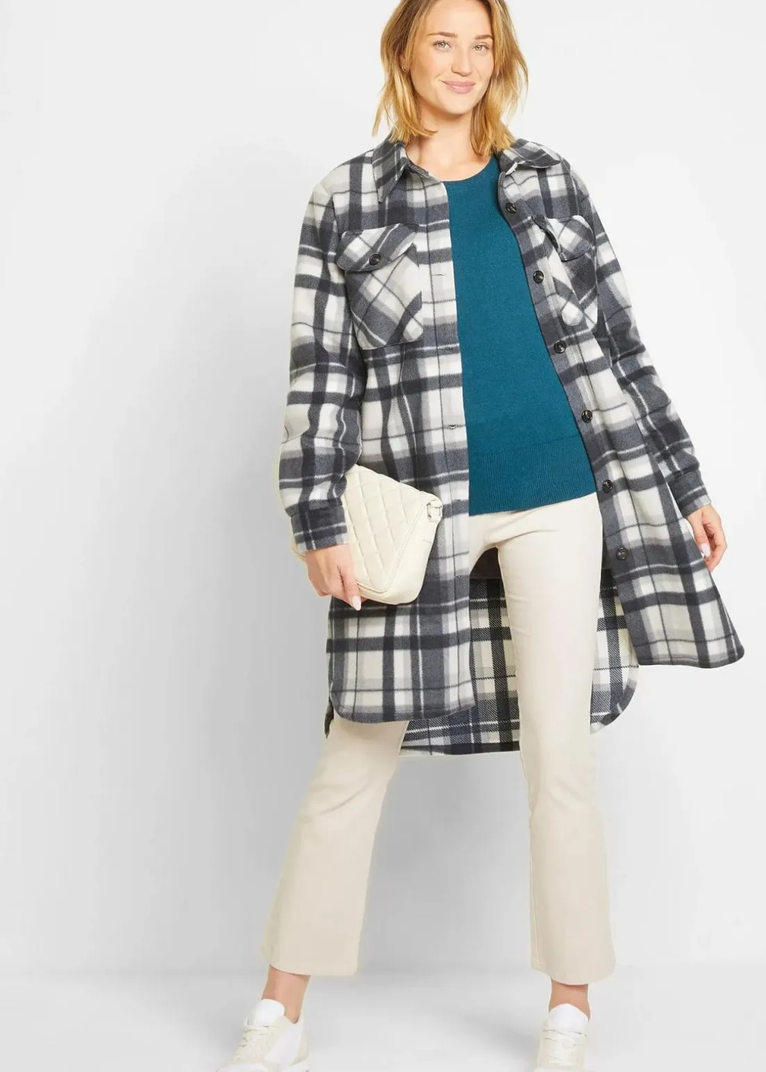 Basic Pullover mit recycelter Baumwolle