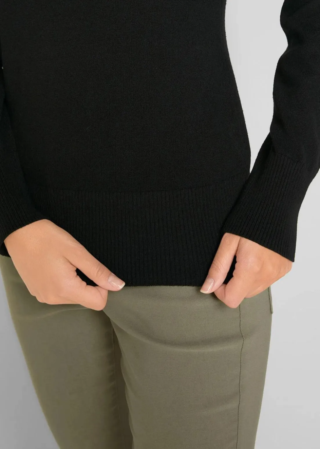 Basic Pullover mit recycelter Baumwolle