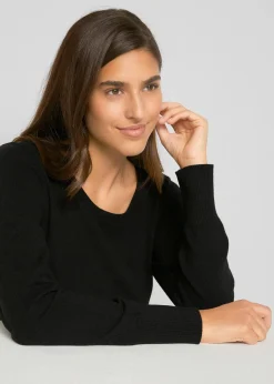 Basic Pullover mit recycelter Baumwolle