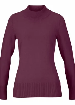 Basic Pullover mit Stehkragen mit recycelter Baumwolle