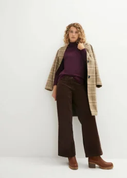 Basic Pullover mit Stehkragen mit recycelter Baumwolle