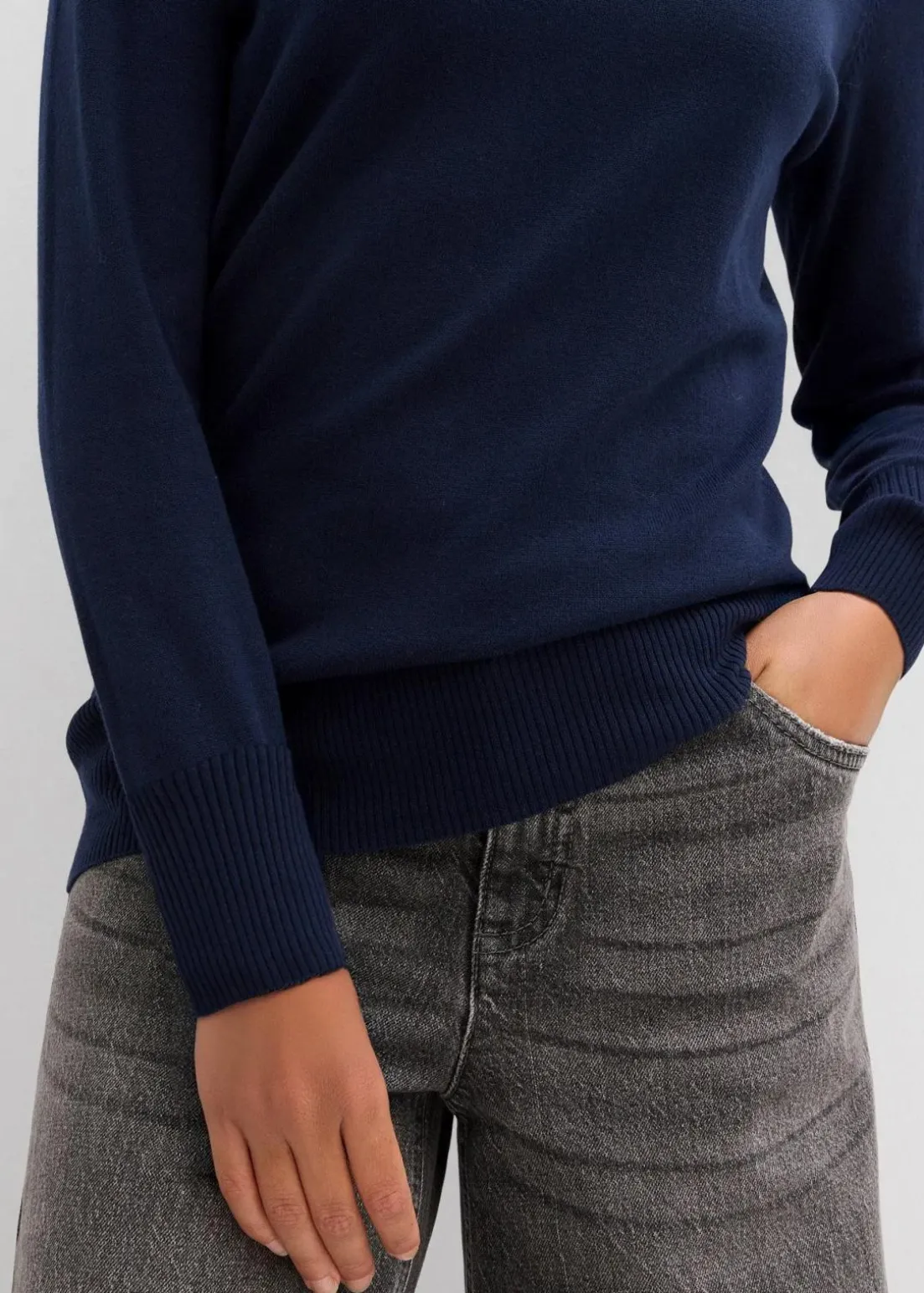 Basic Rollkragenpullover