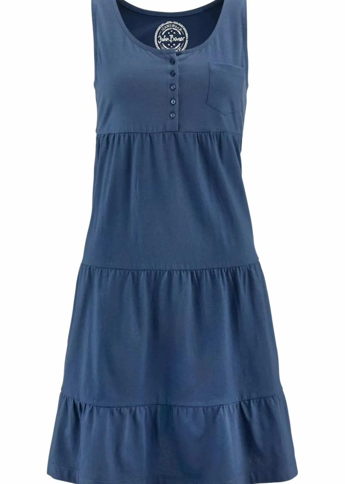 Baumwoll Jerseykleid, kurz