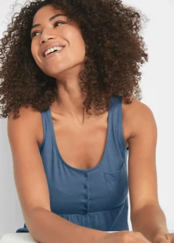 Baumwoll Jerseykleid, kurz