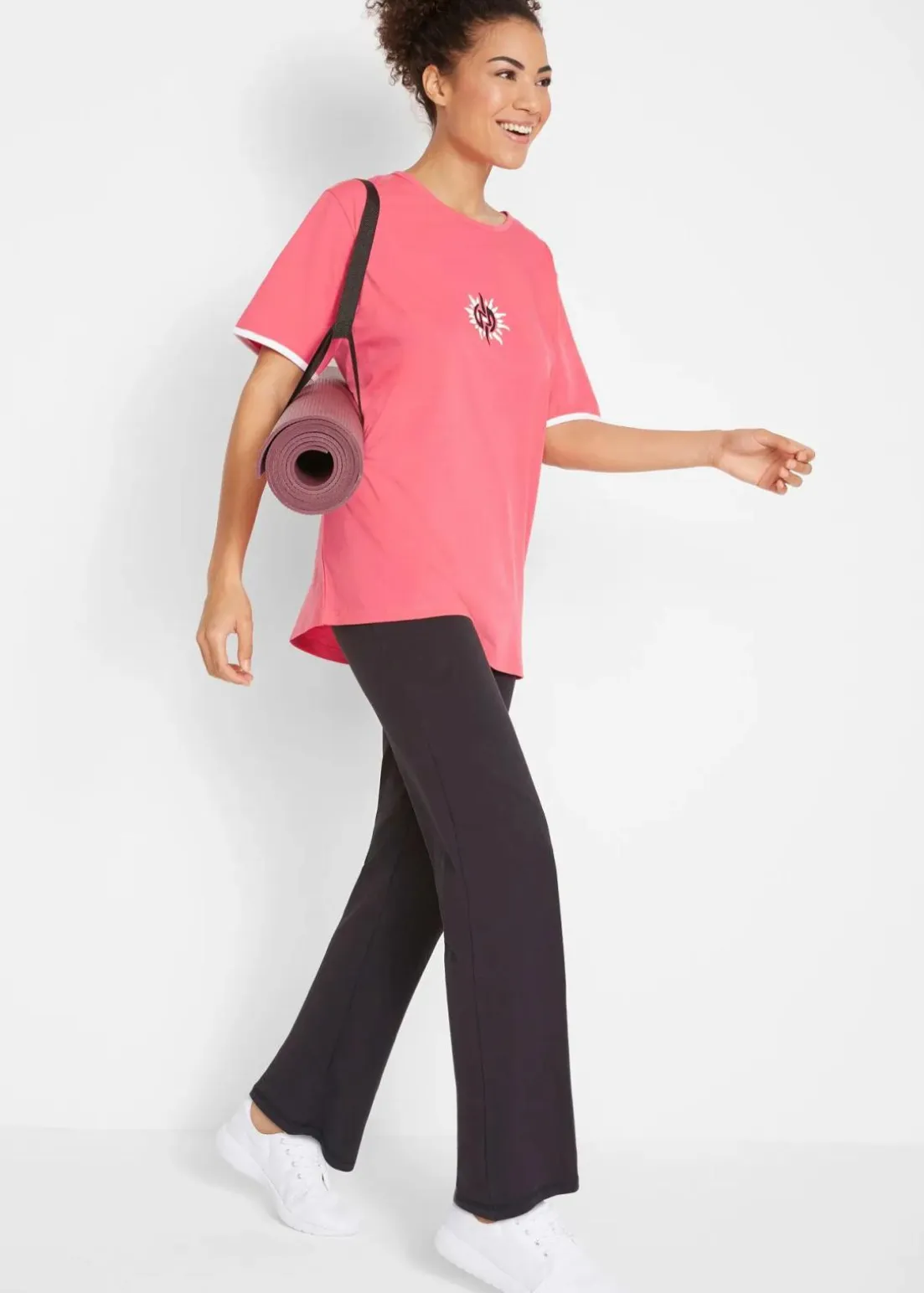 Baumwoll Sporthose mit Stretch, Bootcut