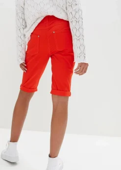 Baumwoll-Bermuda mit Bequembund