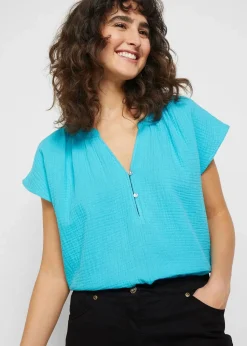 Baumwoll-Bermuda mit Bequembund