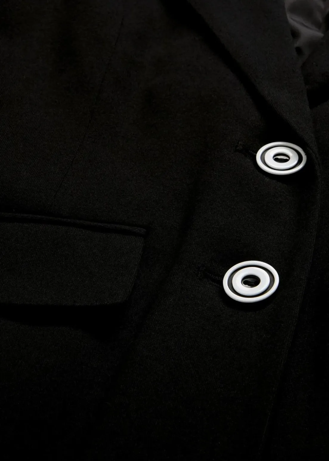 Baumwoll-Blazer mit gestreiften Details