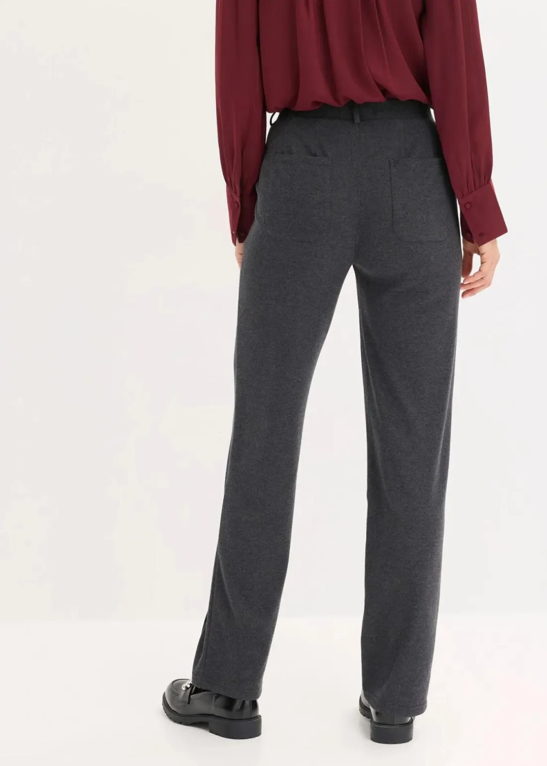 Baumwoll-Jersey-Hose mit Biesen