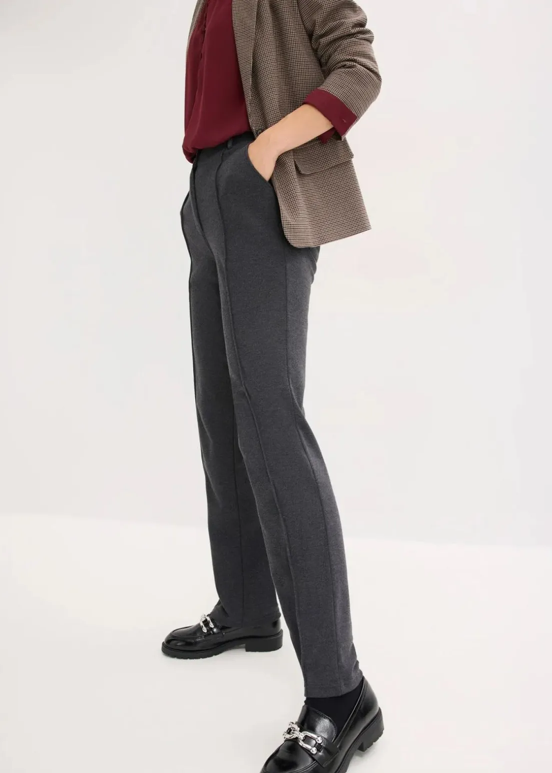 Baumwoll-Jersey-Hose mit Biesen