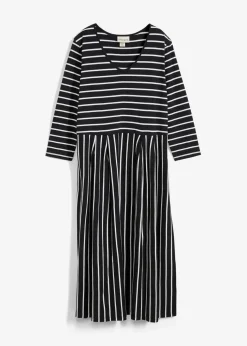 Baumwoll-Jerseykleid, Midilänge