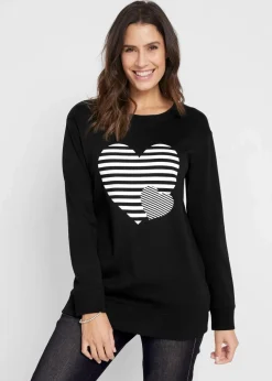 Baumwoll-Langarmshirt, bedruckt