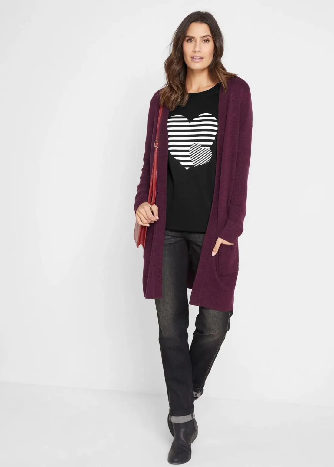 Baumwoll-Langarmshirt, bedruckt