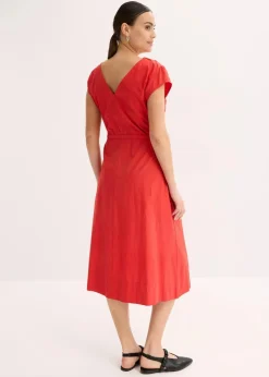 Baumwoll-Popeline Kleid mit variablem Zugband