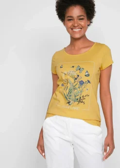 Baumwoll-T-Shirt mit Druck