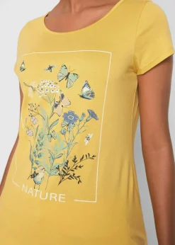 Baumwoll-T-Shirt mit Druck