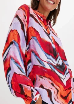 bedruckte Bluse