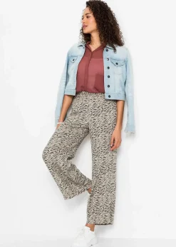 Bedruckte Palazzo-Hose