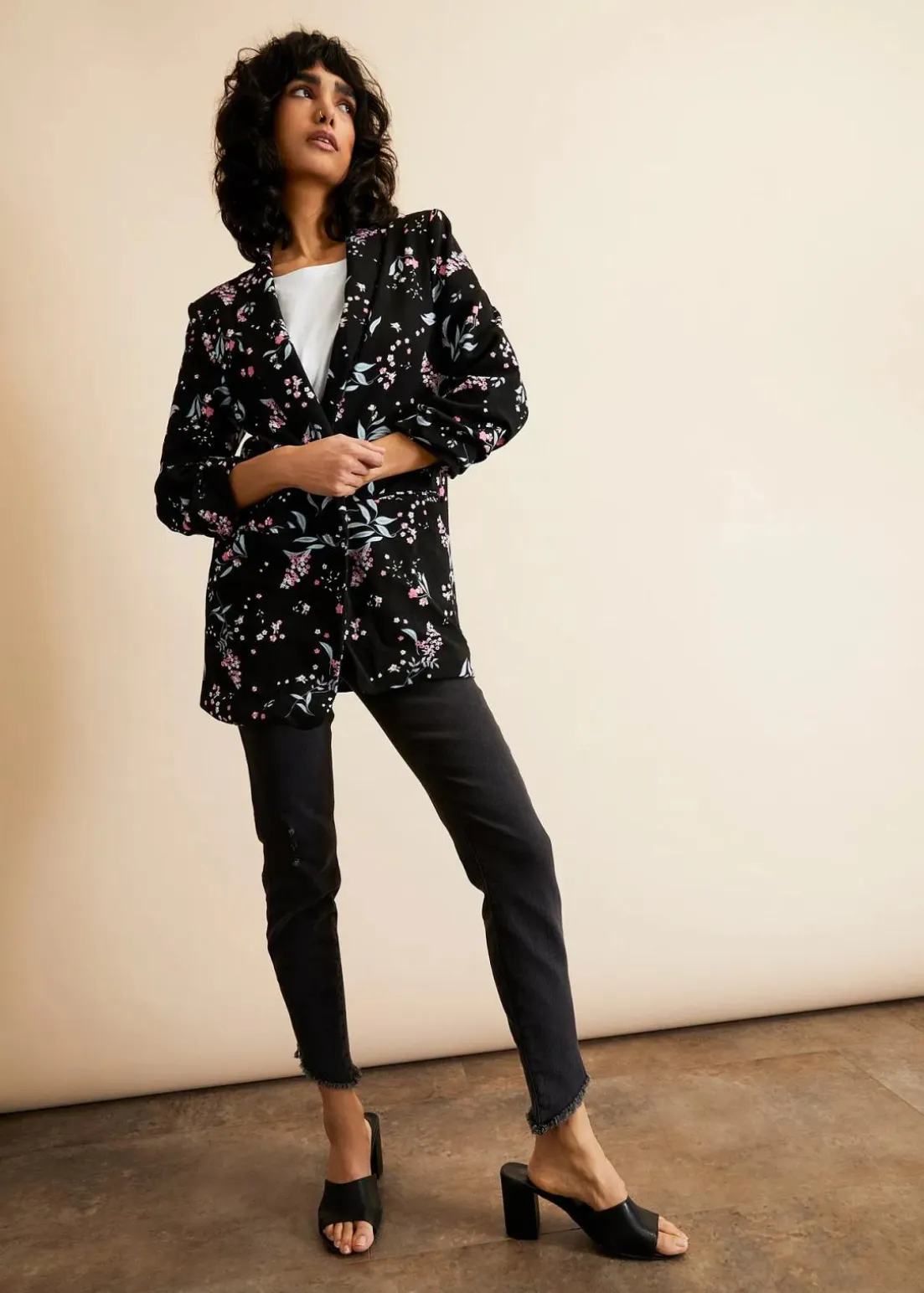 Bedruckter Longblazer