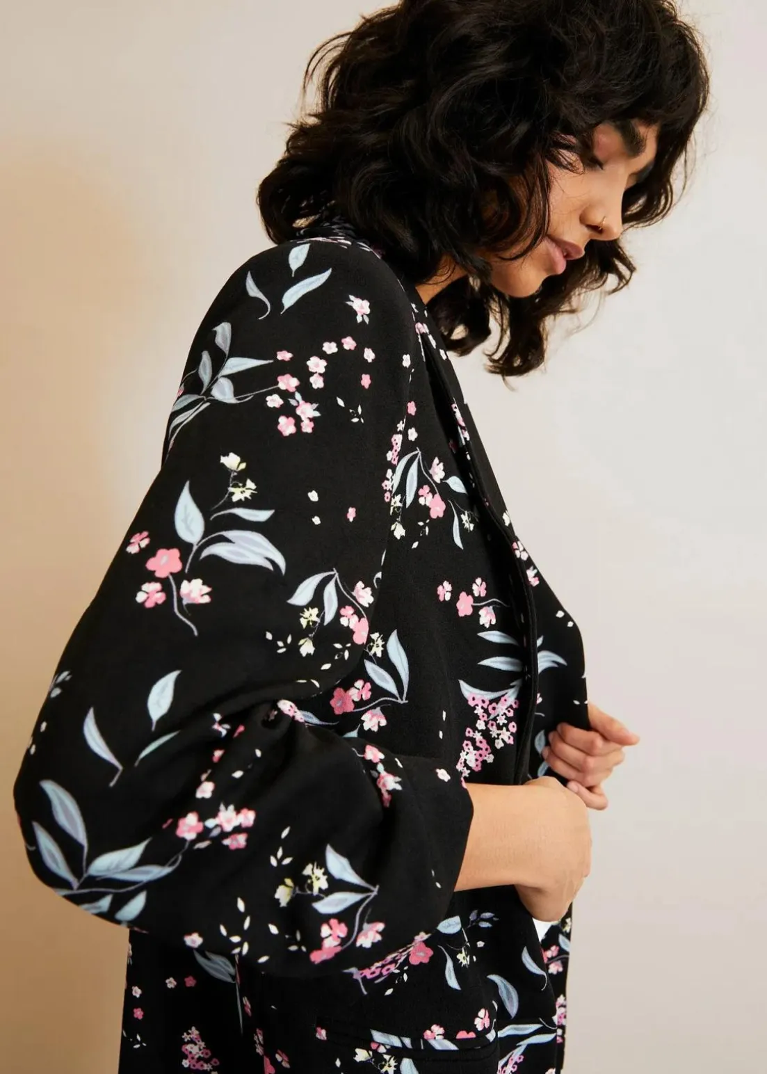 Bedruckter Longblazer