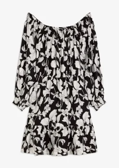 bedrucktes Carmen-Kleid