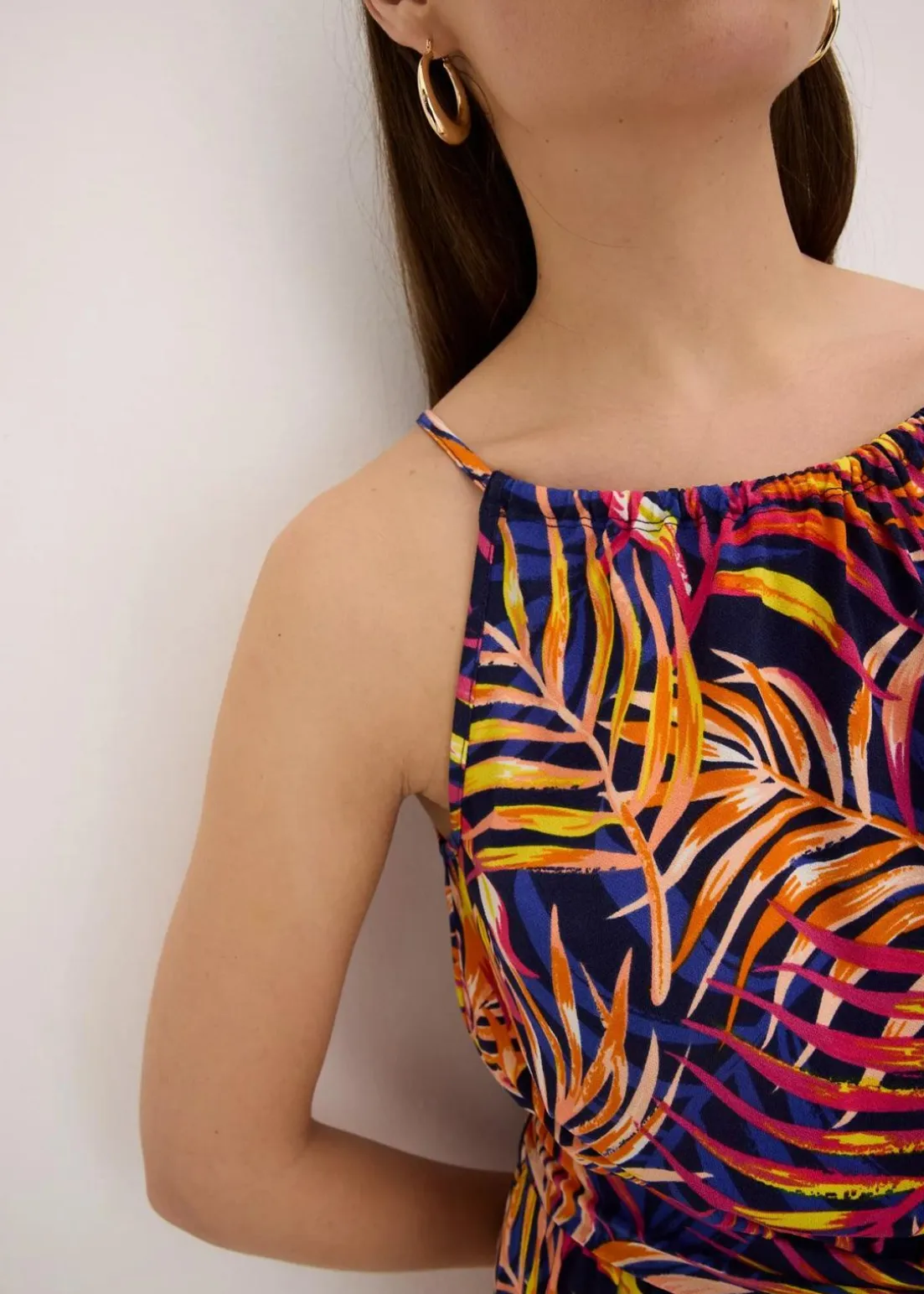 bedrucktes Jerseykleid