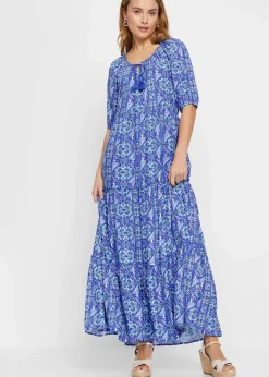 Bedrucktes Maxikleid aus nachhaltiger Viskose