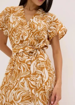 bedrucktes Maxikleid aus Viskose-Mix