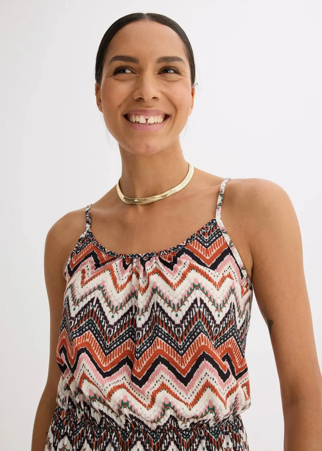 bedrucktes Trägerkleid