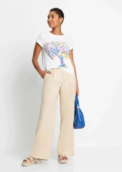 Bedrucktes T-Shirt aus Bio-Baumwolle