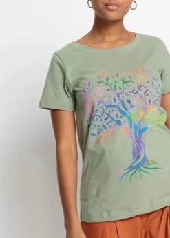 Bedrucktes T-Shirt aus Bio-Baumwolle