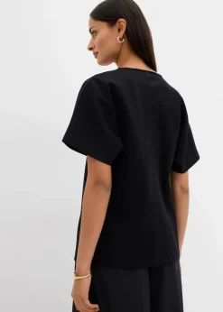 Bequeme Weste mit Zierknopf aus Punto di Roma