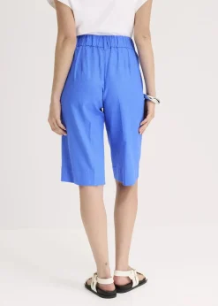 Bermuda aus Leinen-Mix