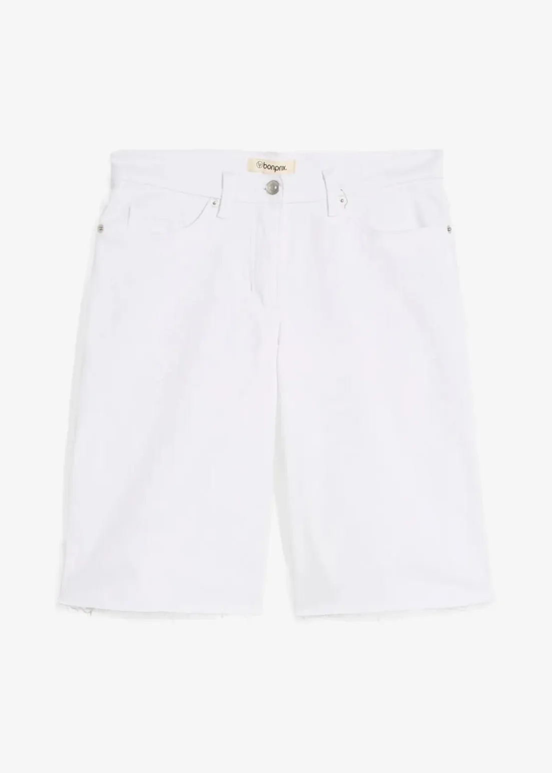 Bermuda mit offener Saumkante