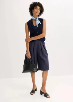 Bermudas mit Bundfalten