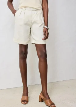 Bermudashorts aus reinem Leinen