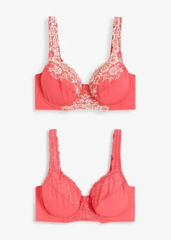 Bügel-BH mit filigraner Spitze (2er Pack)
