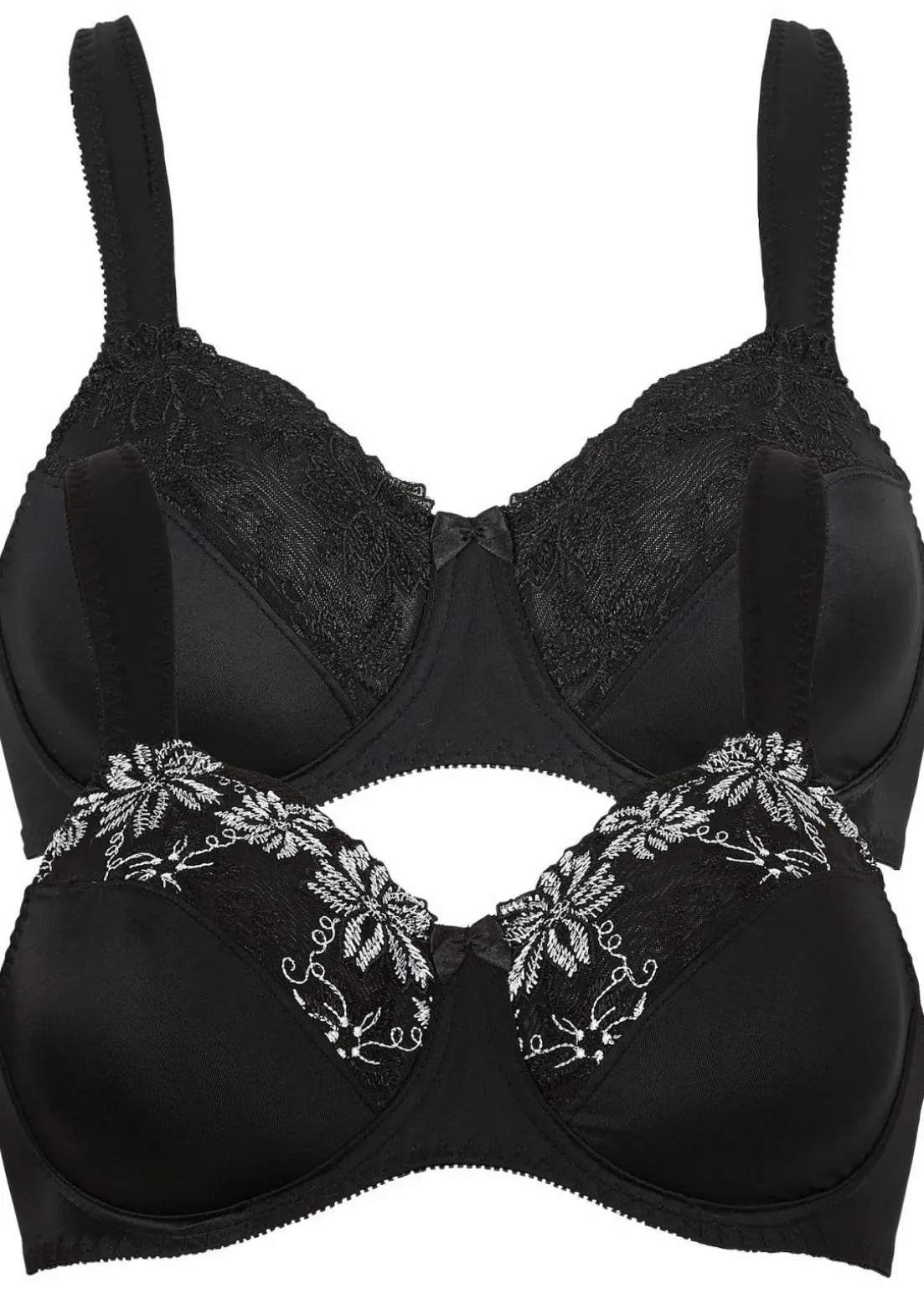 Bügel-BH mit gepolsterten Trägern (2er Pack)