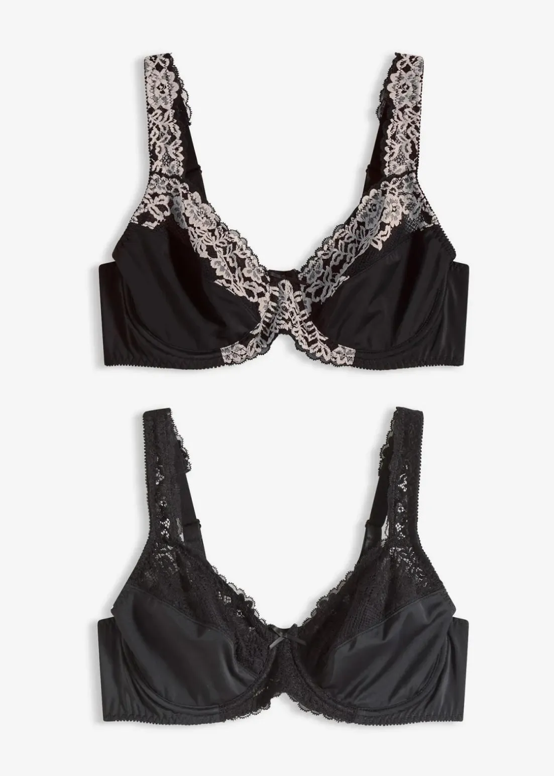 Bügel-BH mit gepolsterten Trägern (2er Pack)