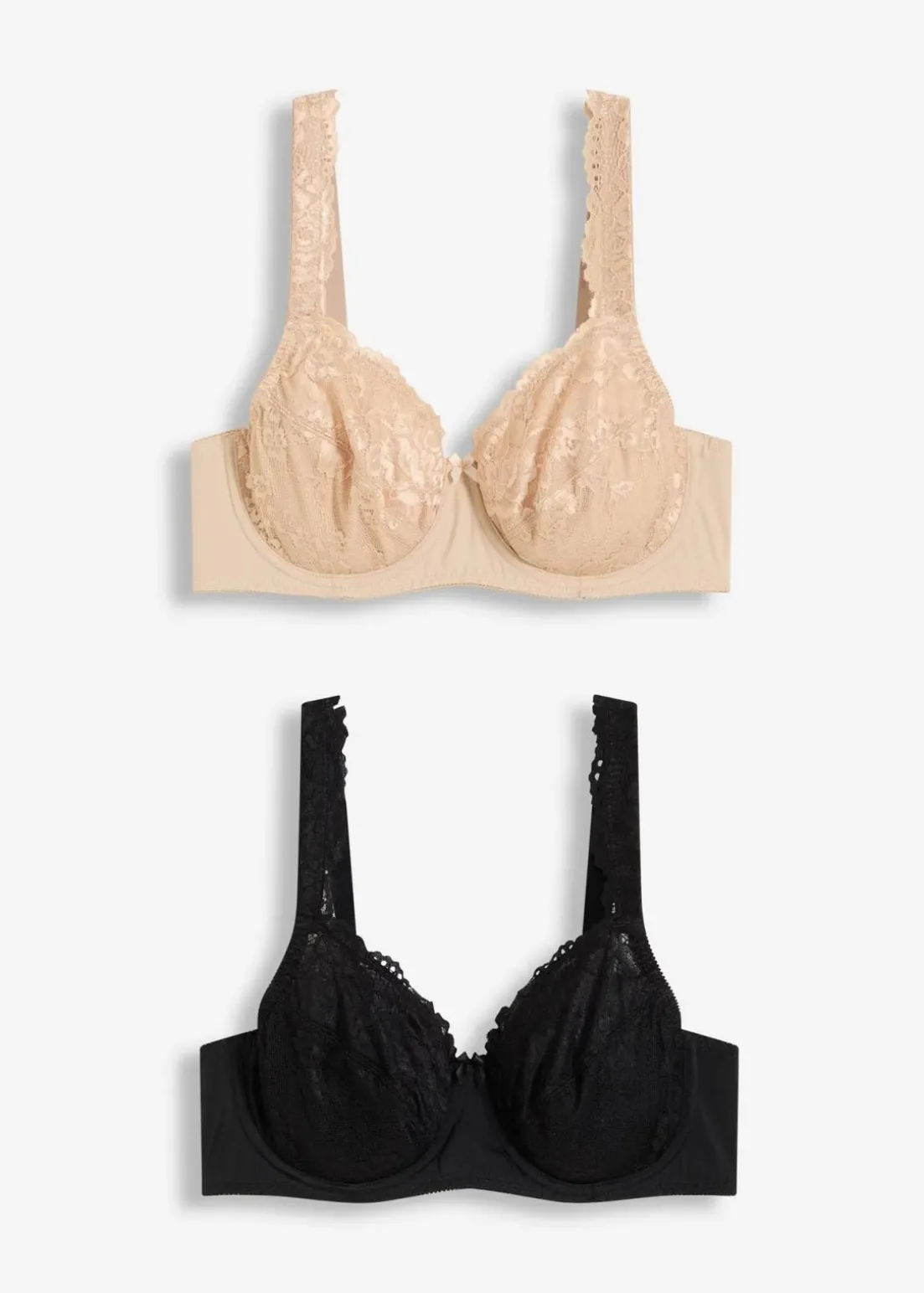 Bügel-BH mit zarter Spitze (2er Pack)