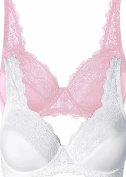 Bügel-BH mit zarter Spitze (2er Pack)