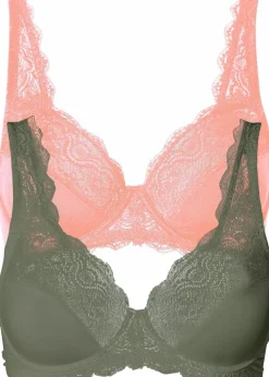 Bügel-BH mit zarter Spitze (2er Pack)