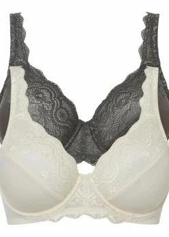 Bügel-BH mit zarter Spitze (2er Pack)