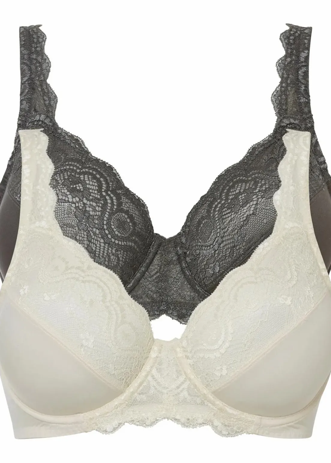 Bügel-BH mit zarter Spitze (2er Pack)