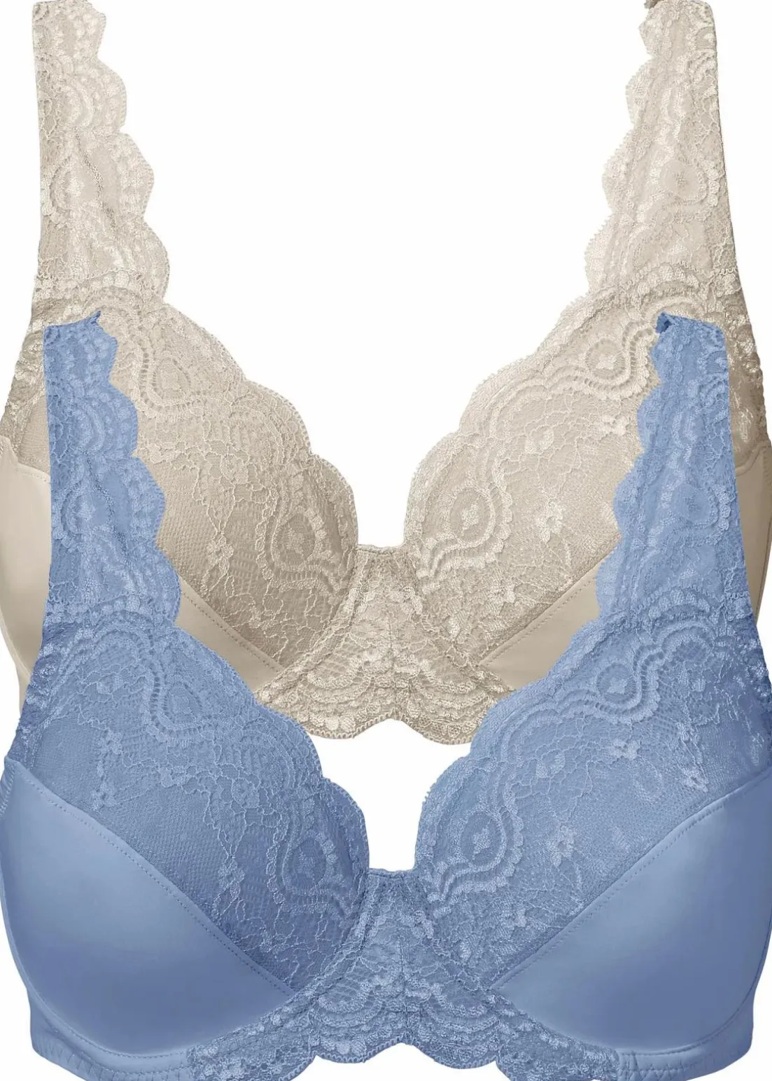 Bügel-BH mit zarter Spitze (2er Pack)