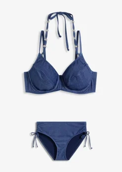 Bügel-Bikini in Jeansoptik (2-tlg.Set)