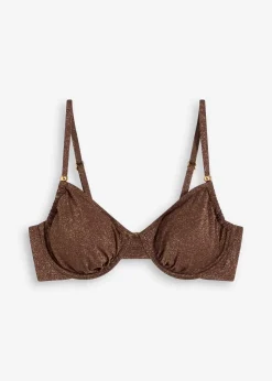 Bügel-Bikinioberteil aus glitzerndem Material