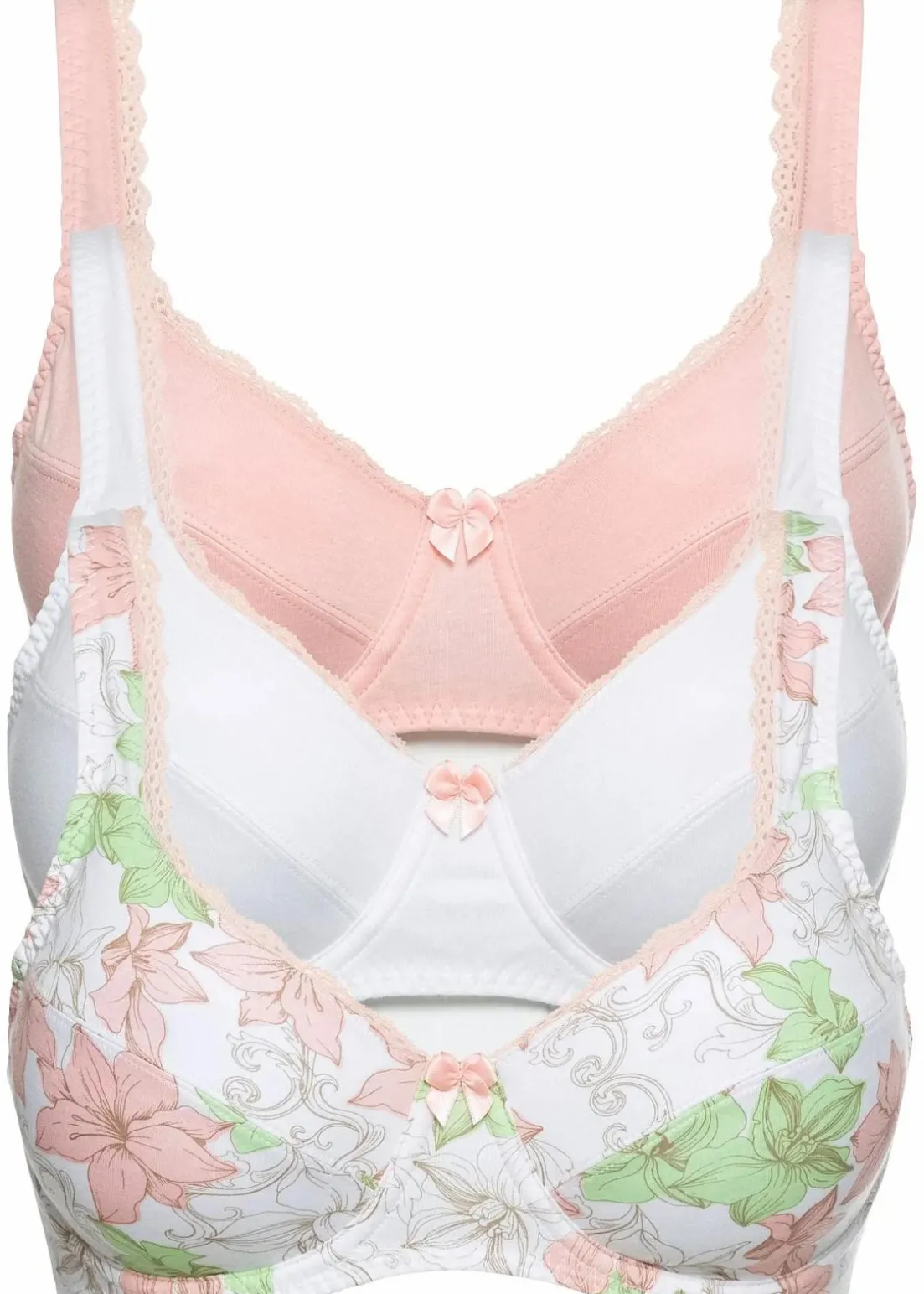 BH mit Bügel aus Baumwolle (3er Pack)