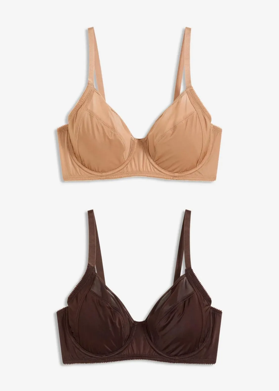 BH mit Bügel mit Glanzeffekt (2er Pack)